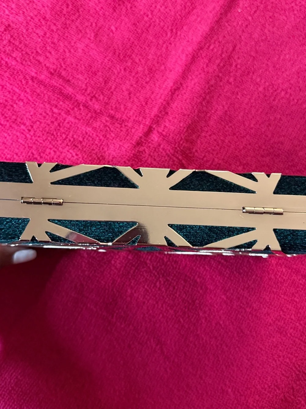 Verde and Gold Geometric Women's Clutch Wallet